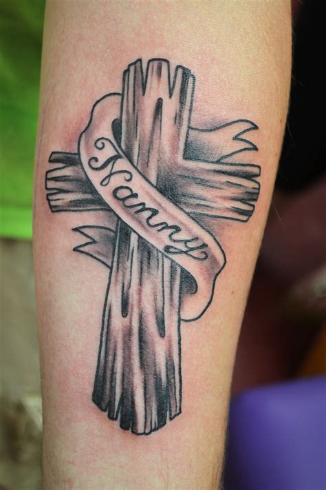 Stunning Wooden Cross Tattoo Designs to Showcase Your Faith